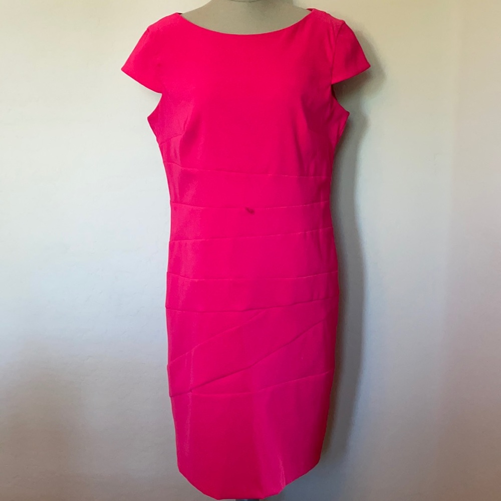 AGB Sheath Dress Fuschia 12